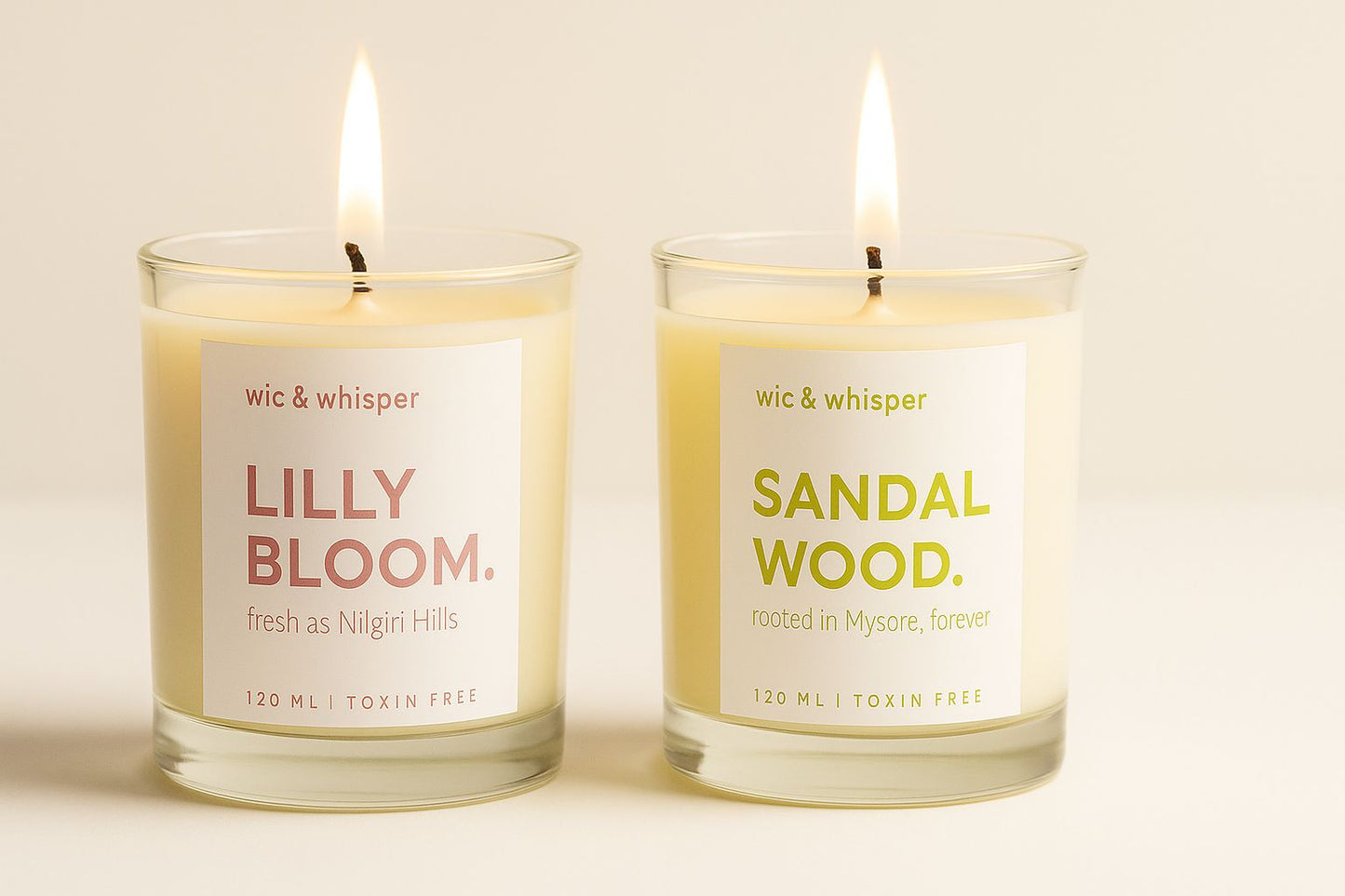 Roots & Petals – Serenity Candle Duo